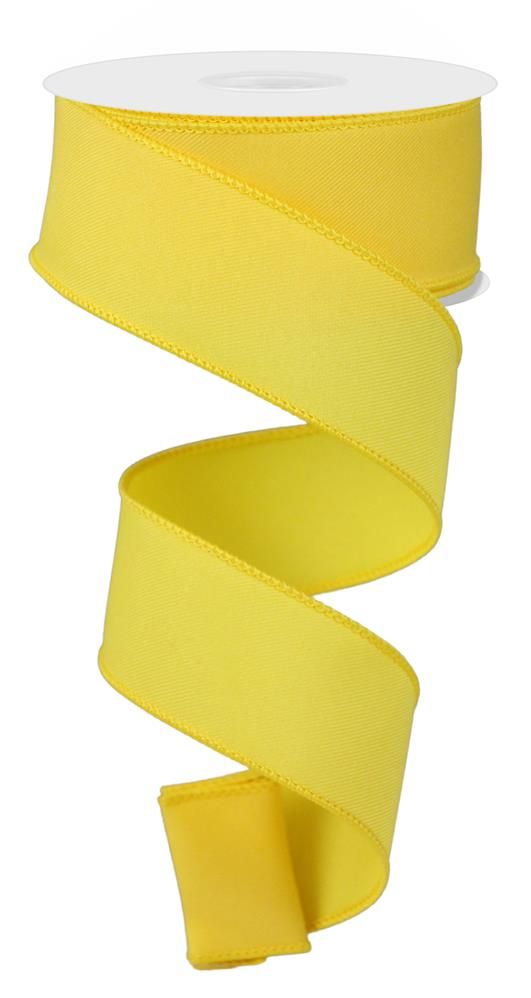 RGE120229   1.5" x 10yd Diagonal Weave Fabric   Yellow