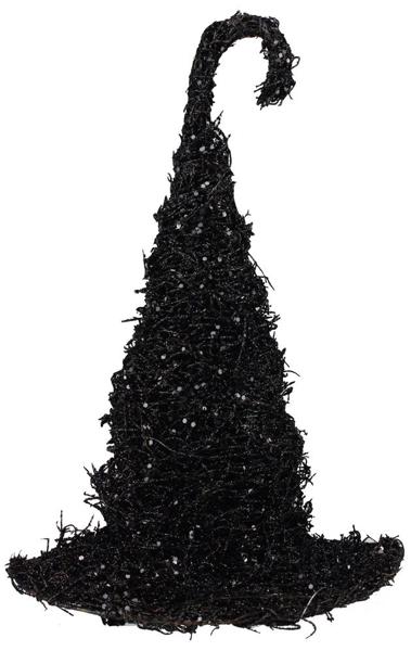 HH735902   14.5"Hx10"W Cosmic Twist Half Witch Hat   Black