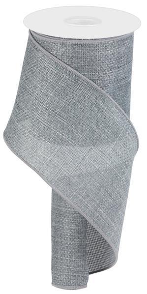 RG12135X   4" x 10yd Cross Royal Burlap    Light Grey