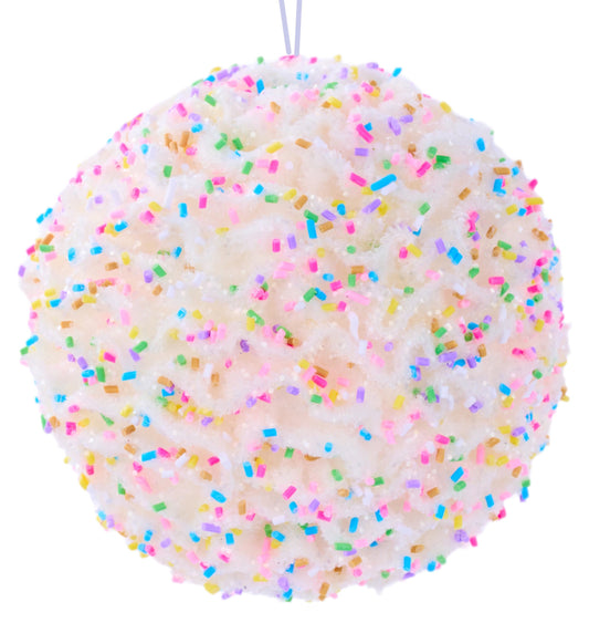 XJ5396   4.25"Dia Sprinkle Ball Ornament