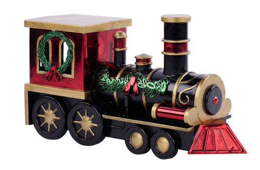 XC7256MK     14"L x 7.5"H Vp Train Engine    Black/Red/Gold/Green