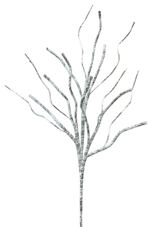 86820WT   30"H   Birch Branch Spray   White
