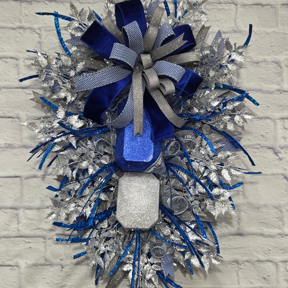 Blue & Silver Elegant Christmas Swag  November 28th