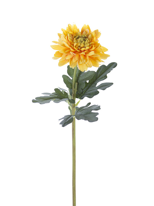 2225038YO  20" Chrysanthemum Yellow/Orange